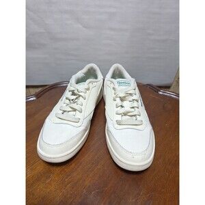Reebok Women’s White Green Court Sneakers Size 8 Comfort Footbed Casual Walking